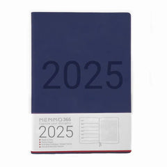 Memmo 365 LUXE 2025 Week-To-View Diary - Navy